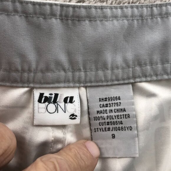 Billabong Boys Swim Shorts Size 9 White Gray Drawstring Athleisure Beach Summer - Picture 8 of 16